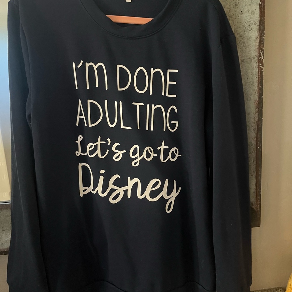 Navy Disney Graphic Sweatshirt